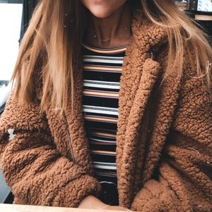 Cozy teddy jacket